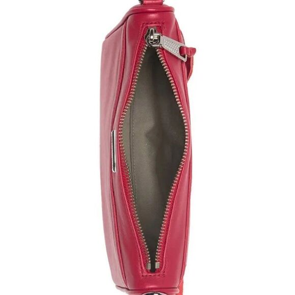 NWT REBECCA MINKOFF Mini M.A.C. Red Leather Crossbody Bag MSRP $195 - Picture 4 of 12